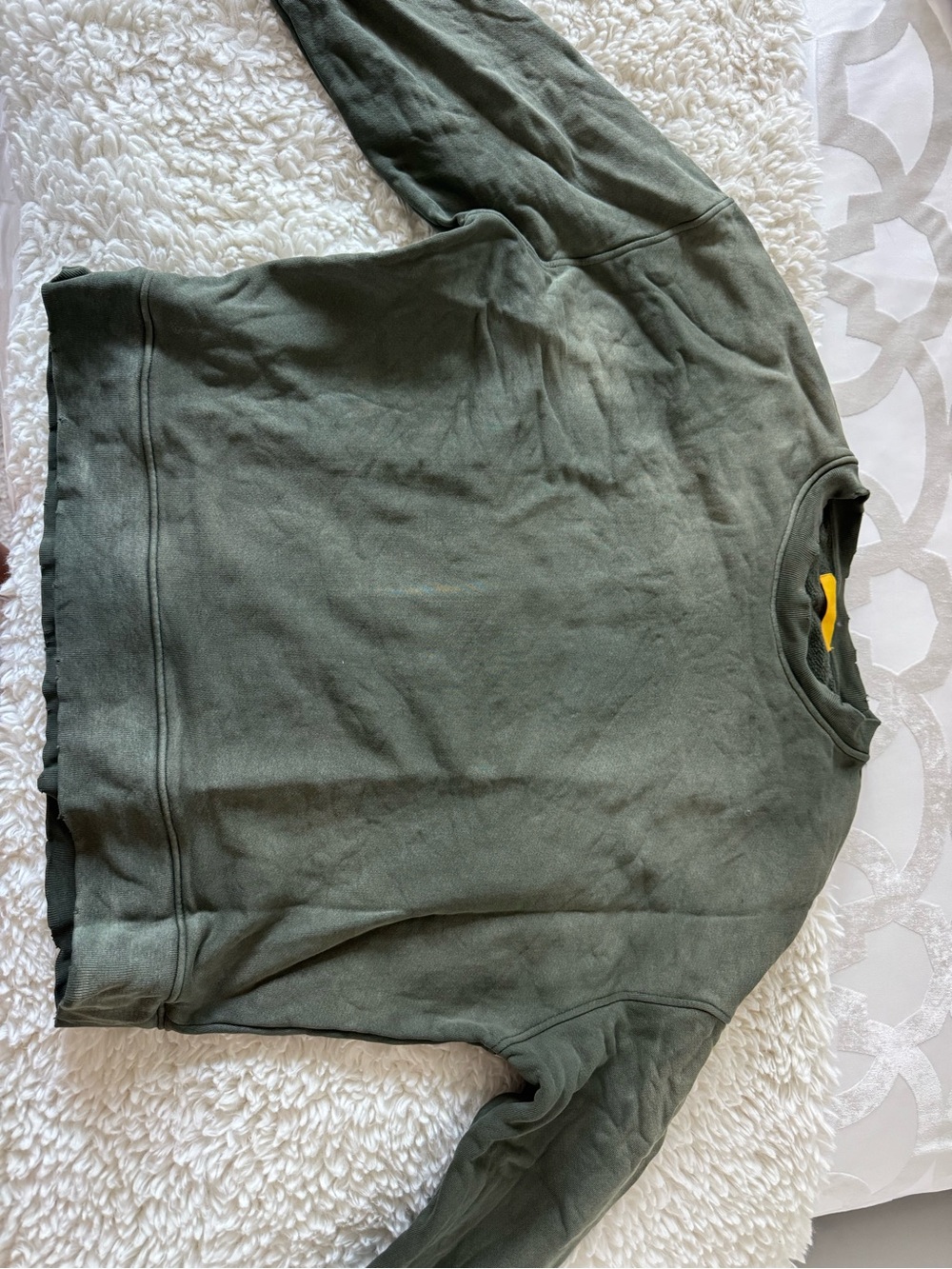Women's Olive Green Crewneck Sweatshirt